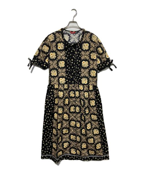 PINK HOUSE（ピンクハウス）PINK HOUSE (ピンクハウス) 花柄シャツワンピース ブラック サイズ:無しの古着・服飾アイテム