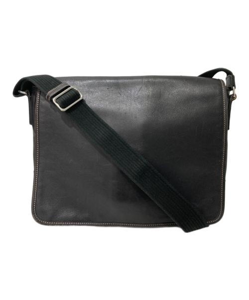 COACH（コーチ）COACH (コーチ) レザーショルダーバッグ ブラックの古着・服飾アイテム