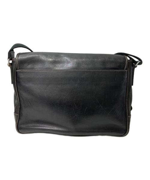 COACH（コーチ）COACH (コーチ) レザーショルダーバッグ ブラックの古着・服飾アイテム