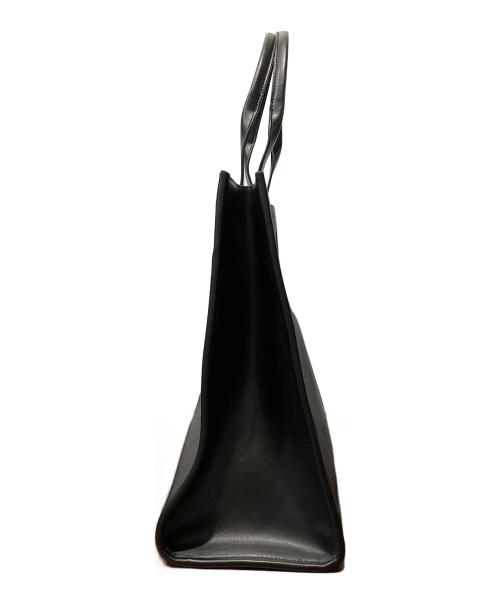 MICHAEL KORS（マイケル・コース）MICHAEL KORS (マイケル・コース) レザートートバッグ ブラックの古着・服飾アイテム