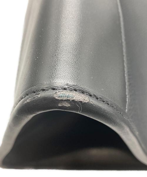 MICHAEL KORS（マイケル・コース）MICHAEL KORS (マイケル・コース) レザートートバッグ ブラックの古着・服飾アイテム