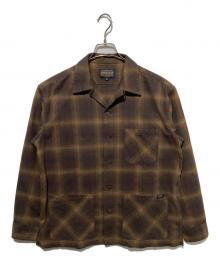 PENDLETON（ペンドルトン）の古着「コットンシャギーオープンカラーシャツ」｜ブラウン