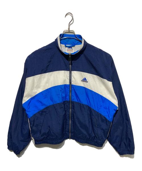 adidas（アディダス）adidas (アディダス) ナイロンジャケット ブルー サイズ:XLの古着・服飾アイテム