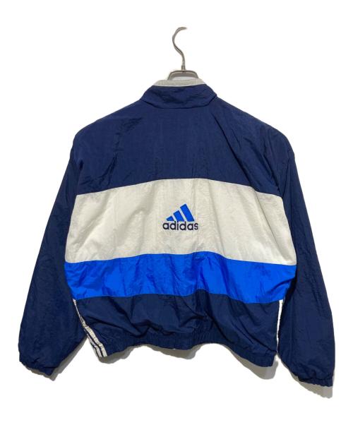 adidas（アディダス）adidas (アディダス) ナイロンジャケット ブルー サイズ:XLの古着・服飾アイテム