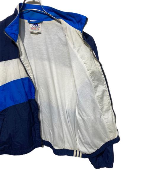 adidas（アディダス）adidas (アディダス) ナイロンジャケット ブルー サイズ:XLの古着・服飾アイテム