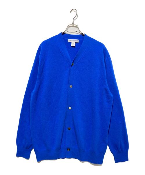 COMME des GARCONS SHIRT（コムデギャルソンシャツ）COMME des GARCONS SHIRT (コムデギャルソンシャツ) ハイゲージウールニットカーディガン ブルー サイズ:Lの古着・服飾アイテム