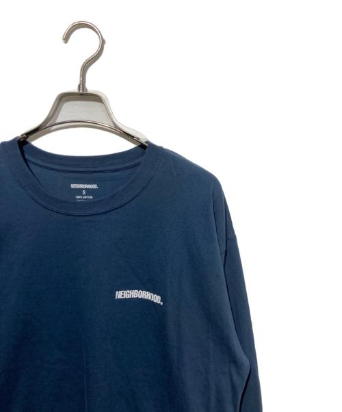 NEIGHBORHOOD（ネイバーフッド）NEIGHBORHOOD (ネイバーフッド) ロゴプリント L/Sカットソー ネイビー サイズ:Sの古着・服飾アイテム