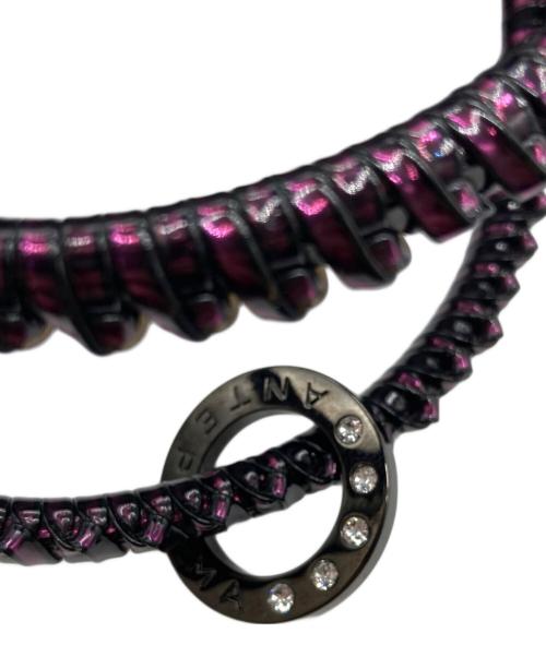 ANTEPRIMA（アンテプリマ）ANTEPRIMA (アンテプリマ) フィオリトゥーラ ワイヤーハンドバッグ パープルの古着・服飾アイテム