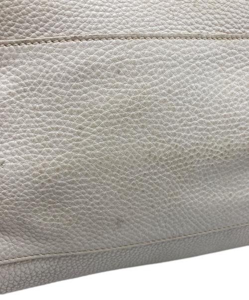 PRADA（プラダ）PRADA (プラダ) レザートートバッグ アイボリーの古着・服飾アイテム