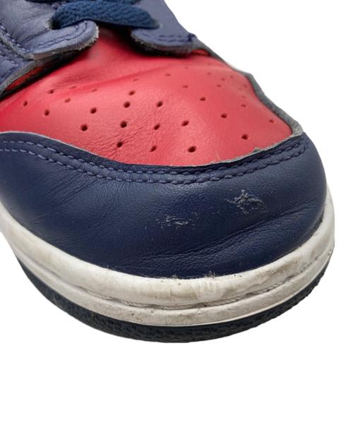 NIKE SB（ナイキエスビー）NIKE SB (ナイキエスビー) Supreme (シュプリーム) DUNK HIGH OG ハイカットスニーカー レッド×ネイビー サイズ:26.5cmの古着・服飾アイテム