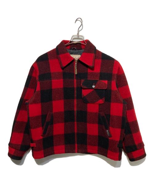 WOOLRICH（ウールリッチ）WOOLRICH (ウールリッチ) ジップアップジャケット レッド サイズ:Mの古着・服飾アイテム