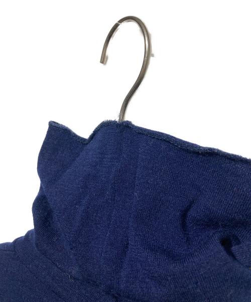 Yohji Yamamoto pour homme（ヨウジヤマモト プールオム）Yohji Yamamoto pour homme (ヨウジヤマモト プールオム) ウールタートルネックカットソー ネイビー サイズ:Mの古着・服飾アイテム