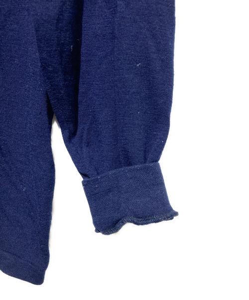 Yohji Yamamoto pour homme（ヨウジヤマモト プールオム）Yohji Yamamoto pour homme (ヨウジヤマモト プールオム) ウールタートルネックカットソー ネイビー サイズ:Mの古着・服飾アイテム