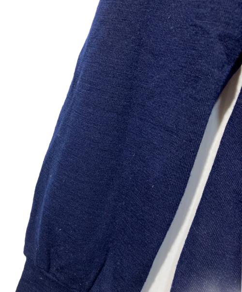 Yohji Yamamoto pour homme（ヨウジヤマモト プールオム）Yohji Yamamoto pour homme (ヨウジヤマモト プールオム) ウールタートルネックカットソー ネイビー サイズ:Mの古着・服飾アイテム