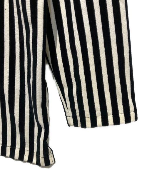 Yohji Yamamoto pour homme（ヨウジヤマモト プールオム）Yohji Yamamoto pour homme (ヨウジヤマモト プールオム) パイルストライプタートルネックカットソー ホワイト×ブラック サイズ:Mの古着・服飾アイテム