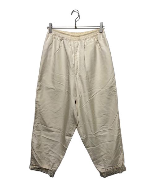 Yohji Yamamoto pour homme（ヨウジヤマモト プールオム）Yohji Yamamoto pour homme (ヨウジヤマモト プールオム) 刺し子シルクセットアップ ホワイト サイズ:Mの古着・服飾アイテム