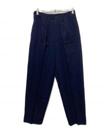 Yohji Yamamoto pour homme（ヨウジヤマモト プールオム）の古着「80s ウールギャバスラックス」｜ネイビー