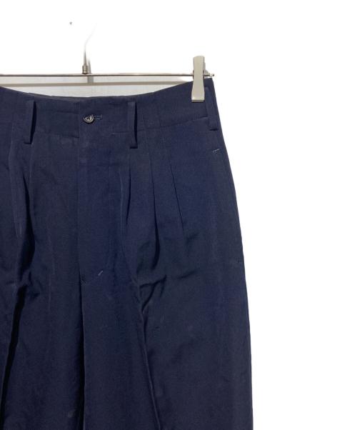 Yohji Yamamoto pour homme（ヨウジヤマモト プールオム）Yohji Yamamoto pour homme (ヨウジヤマモト プールオム) 80s ウールギャバスラックス ネイビー サイズ:Sの古着・服飾アイテム