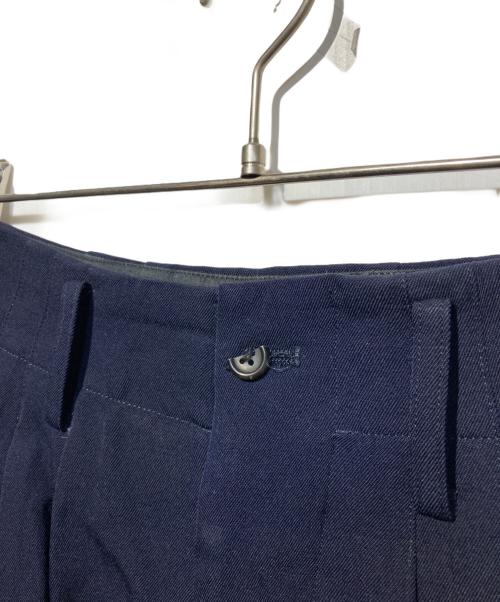 Yohji Yamamoto pour homme（ヨウジヤマモト プールオム）Yohji Yamamoto pour homme (ヨウジヤマモト プールオム) 80s ウールギャバスラックス ネイビー サイズ:Sの古着・服飾アイテム