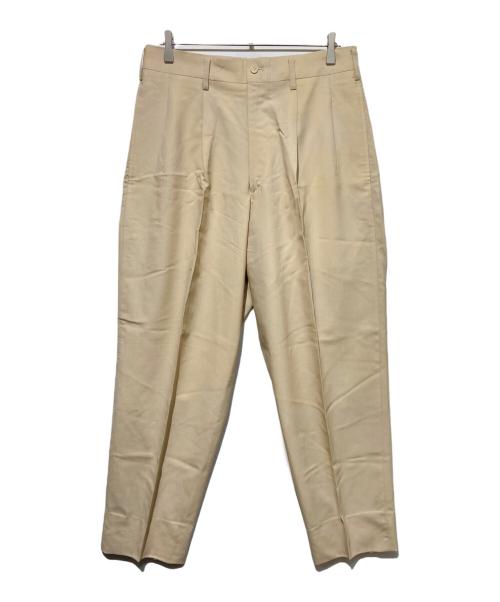 Yohji Yamamoto pour homme（ヨウジヤマモト プールオム）Yohji Yamamoto pour homme (ヨウジヤマモト プールオム) 80s タックワイドスラックス ベージュ サイズ:Sの古着・服飾アイテム