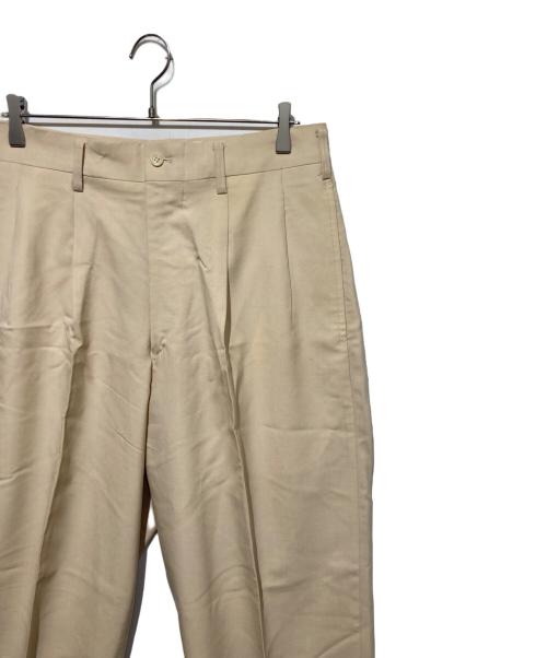 Yohji Yamamoto pour homme（ヨウジヤマモト プールオム）Yohji Yamamoto pour homme (ヨウジヤマモト プールオム) 80s タックワイドスラックス ベージュ サイズ:Sの古着・服飾アイテム