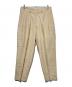 Yohji Yamamoto pour homme（ヨウジヤマモト プールオム）の古着「80s タックワイドスラックス」｜ベージュ