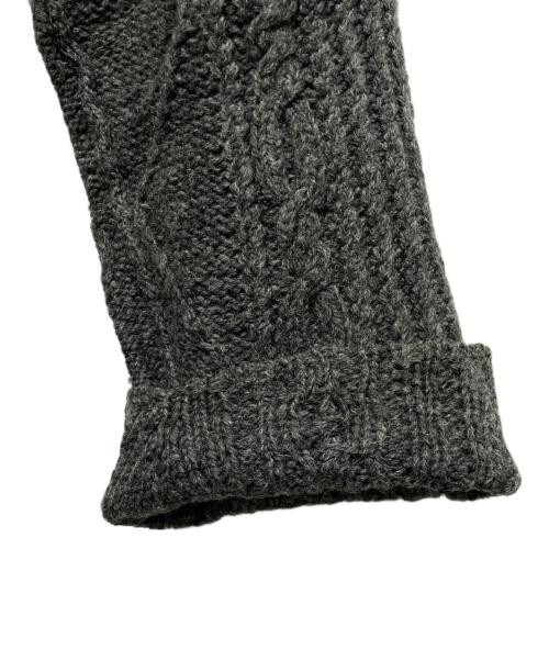 Yohji Yamamoto pour homme（ヨウジヤマモト プールオム）Yohji Yamamoto pour homme (ヨウジヤマモト プールオム) タートルネックケーブルニット グレー サイズ:Mの古着・服飾アイテム