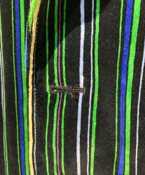 Yohji Yamamoto pour homme（ヨウジヤマモト プールオム）Yohji Yamamoto pour homme (ヨウジヤマモト プールオム) ベルベットブレザー ジャケット ブラック×グリーン サイズ:Mの古着・服飾アイテム