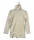 Yohji Yamamoto pour hommeヨウジヤマモト プールオム）の古着「リブタートルネックニット」｜ホワイト