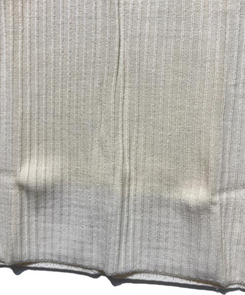 Yohji Yamamoto pour homme（ヨウジヤマモト プールオム）Yohji Yamamoto pour homme (ヨウジヤマモト プールオム) リブタートルネックニット ホワイト サイズ:Mの古着・服飾アイテム