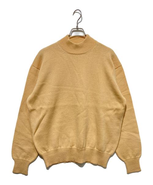 Yohji Yamamoto pour homme（ヨウジヤマモト プールオム）Yohji Yamamoto pour homme (ヨウジヤマモト プールオム) モックネックニット ベージュ サイズ:Mの古着・服飾アイテム