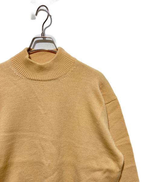 Yohji Yamamoto pour homme（ヨウジヤマモト プールオム）Yohji Yamamoto pour homme (ヨウジヤマモト プールオム) モックネックニット ベージュ サイズ:Mの古着・服飾アイテム