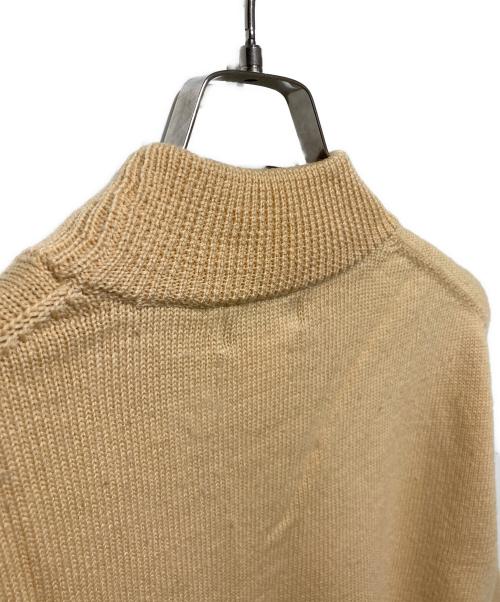 Yohji Yamamoto pour homme（ヨウジヤマモト プールオム）Yohji Yamamoto pour homme (ヨウジヤマモト プールオム) モックネックニット ベージュ サイズ:Mの古着・服飾アイテム