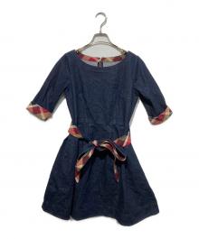 BLUE LABEL CRESTBRIDGE（ブルーレーベルクレストブリッジ）の古着「デニムワンピース」｜インディゴ
