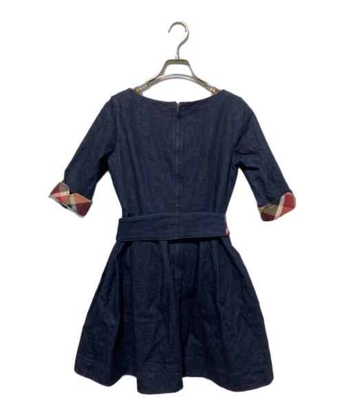 BLUE LABEL CRESTBRIDGE（ブルーレーベルクレストブリッジ）BLUE LABEL CRESTBRIDGE (ブルーレーベルクレストブリッジ) デニムワンピース インディゴ サイズ:38の古着・服飾アイテム