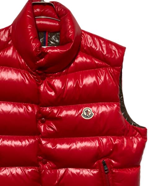 MONCLER（モンクレール）MONCLER (モンクレール) TIB GILET  ダウンベスト レッド サイズ:4の古着・服飾アイテム