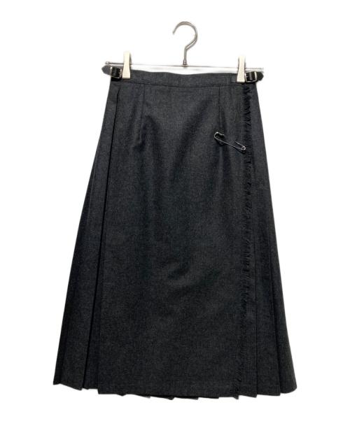 O'NEIL OF DUBLIN（オニールオブダブリン）O'NEIL OF DUBLIN (オニールオブダブリン) EASY REGULAR SKIRT グレー サイズ:8の古着・服飾アイテム