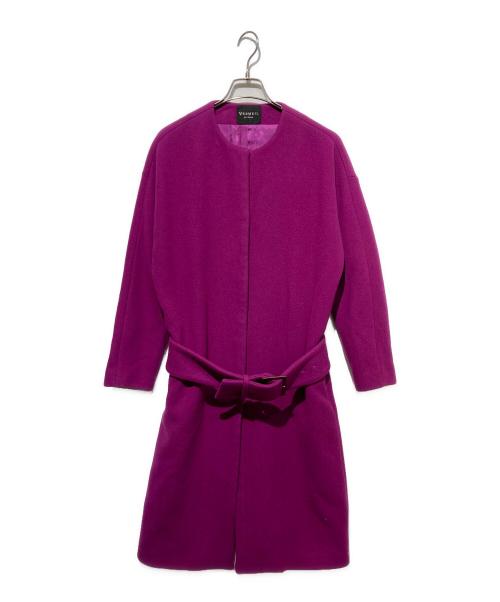 VERMEIL par iena（ヴェルメイユ パー イエナ）VERMEIL par iena (ヴェルメイユ パー イエナ) ウールコート パープル サイズ:36の古着・服飾アイテム