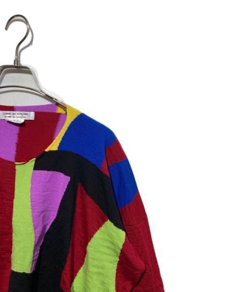 COMME des GARCONS COMME des GARCONS（コムデギャルソン コムデギャルソン）COMME des GARCONS COMME des GARCONS (コムデギャルソン コムデギャルソン) クレイジーパターンニット マルチカラー サイズ:Sの古着・服飾アイテム