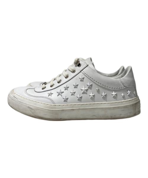 JIMMY CHOO（ジミーチュウ）JIMMY CHOO (ジミーチュウ) スタースタッズスニーカー ホワイト サイズ:41の古着・服飾アイテム