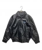 BURK'S BAYバークスバイ）の古着「レザージャケット」｜ブラック