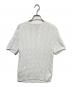 POLO RALPH LAUREN (ポロ・ラルフローレン) ピマコットン半袖ケーブルニット ホワイト サイズ:L：8000円