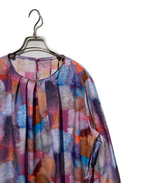 HERALBONY（ヘラルボニー）HERALBONY (ヘラルボニー) クルーネックワンピース「I like music. I like dancing.」 パープル サイズ:Fの古着・服飾アイテム