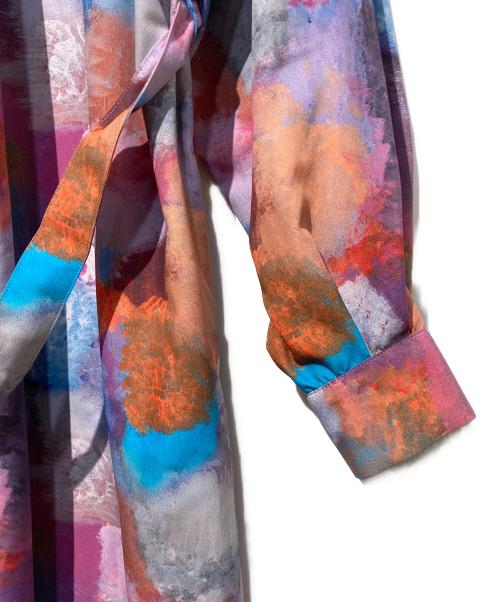 HERALBONY（ヘラルボニー）HERALBONY (ヘラルボニー) クルーネックワンピース「I like music. I like dancing.」 パープル サイズ:Fの古着・服飾アイテム