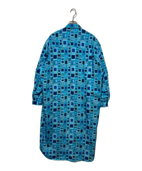 HERALBONY（ヘラルボニー）HERALBONY (ヘラルボニー) シャツワンピース「青い窓」 ブルー サイズ:Fの古着・服飾アイテム