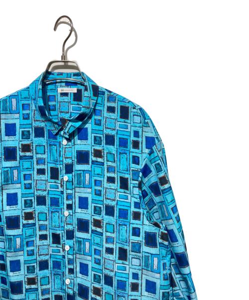 HERALBONY（ヘラルボニー）HERALBONY (ヘラルボニー) シャツワンピース「青い窓」 ブルー サイズ:Fの古着・服飾アイテム