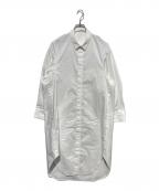 HERALBONYヘラルボニー）の古着「スカーフループ付きシャツワンピース」｜ホワイト