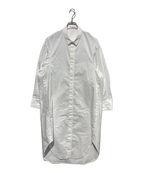 HERALBONY（ヘラルボニー）HERALBONY (ヘラルボニー) スカーフループ付きシャツワンピース ホワイト サイズ:Fの古着・服飾アイテム