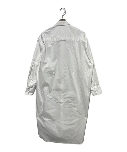 HERALBONY（ヘラルボニー）HERALBONY (ヘラルボニー) スカーフループ付きシャツワンピース ホワイト サイズ:Fの古着・服飾アイテム
