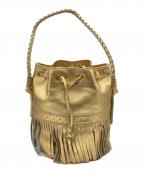 J&M DAVIDSONジェイ＆エム デヴィッドソン）の古着「フリンジカーニバルバッグ」｜ゴールド